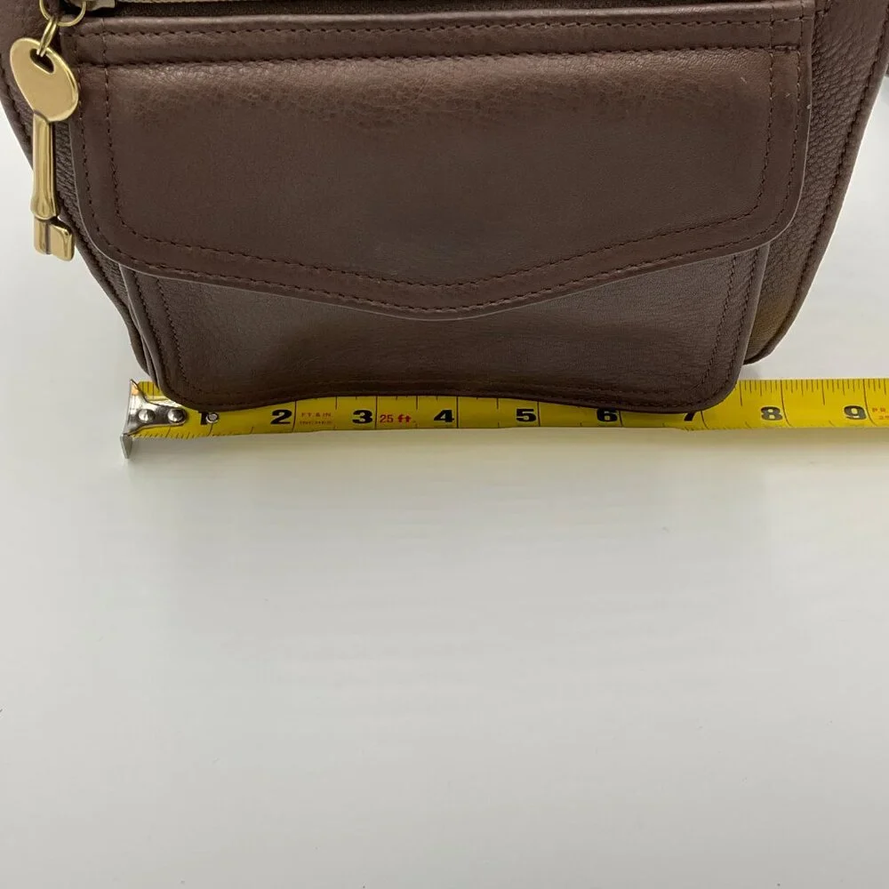 Fossil Brown Boho Leather Bag 75082 Classic Crossbody Messenger Vintage 90s 1954